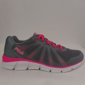 Fila Girls Athletic Shoe Size 6 Gray Pink White